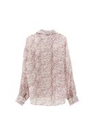 Women Mixed Patterned Shirt with Pocket Detail