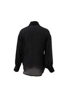 Bayan Siyah Balon Kollu Gömlek ( TENCEL™ )