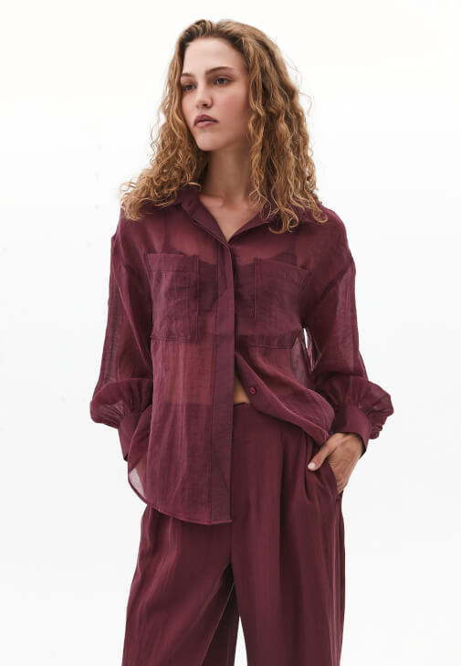 Tencel Gömlek ve Flare Pantolon Kombini