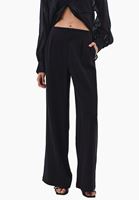 Women Black Ultra High Waist Trousers (TENCEL™)