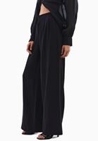 Women Black Ultra High Waist Trousers (TENCEL™)