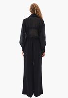 Women Black Ultra High Waist Trousers (TENCEL™)