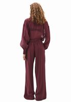 Women Bordeaux Ultra High Waist Trousers (TENCEL™)