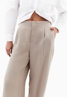 Women Beige Ultra High Waist Trousers (TENCEL™)