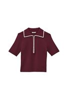 Bayan Mor Polo Yaka Triko Tişört