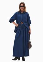Bayan Mavi Gipeli Denim Etek ( TENCEL™ )