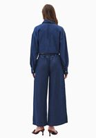 Bayan Mavi Wide-Leg Denim Pantolon ( TENCEL™ )