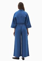 Bayan Mavi Wide-Leg Denim Pantolon ( TENCEL™ )