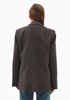 Bayan Kahverengi Yün Karışımlı Blazer Ceket