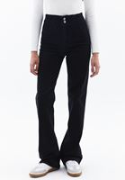 Women Black Ultra High Rise Bootcut Denim Pants