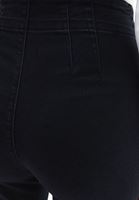 Women Black Ultra High Rise Bootcut Denim Pants