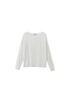 Women Cream Boat Neck Knitwear Sweater