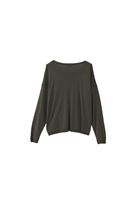 Women Green Boat Neck Knitwear Sweater