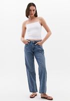 Women Blue Mid-Rise Straight Fit Jeans