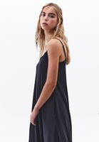 Women Black Modal Strappy Midi Dress