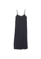 Women Black Modal Strappy Midi Dress