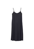 Women Black Modal Strappy Midi Dress
