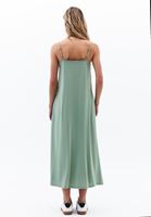 Women Green Modal Strappy Midi Dress