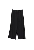 Women Black High Rise Culotte Pants (MODAL)