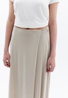 Women Beige High Rise Culotte Pants (MODAL)