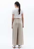 Women Beige High Rise Culotte Pants (MODAL)