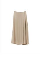 Women Beige High Rise Culotte Pants (MODAL)