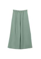 Bayan Yeşil Modal Yüksek Bel Culotte Pantolon
