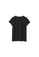 Women Black V Neck T-Shirt (MODAL)