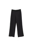 Women Black High Rise Straight Fit Pants