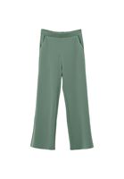 Straight-Fit Pantolon ve Crop Atlet Kombini