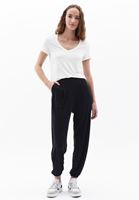 Women Black High Rise Jogger Pants