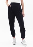 Women Black High Rise Jogger Pants