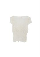 Women Cream Lace Detailed Top