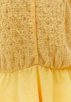 Women Yellow Wrap Neck Strappy Blouse