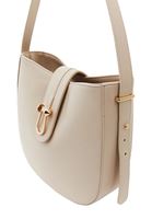 Women Cream Shoulder Bag with Buckle Detail