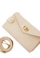 Women Beige Crossbody Phone