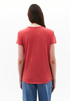 Women Pink Cotton V-Neck T-Shirt