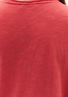 Women Pink Cotton V-Neck T-Shirt