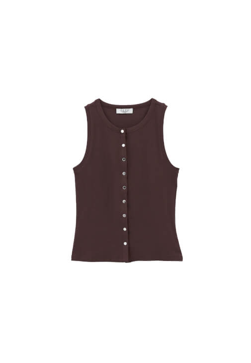 Çıtçıtlı Atlet ve Wide-Leg Pantolon Kombini