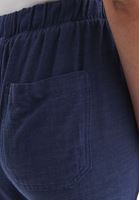 Keten Carrot-Fit Pantolon ve Atlet Kombini