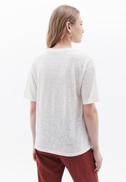 Keten Oversize Tişört ve Pantolon Kombini