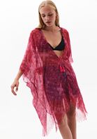 Bayan Pembe Desenli Kimono