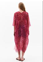 Bayan Pembe Desenli Kimono
