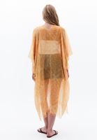 Bayan Sarı Desenli Kimono