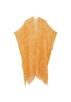 Bayan Sarı Desenli Kimono