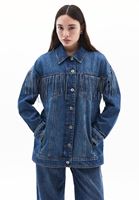 Bayan Mavi Oversize Denim Ceket