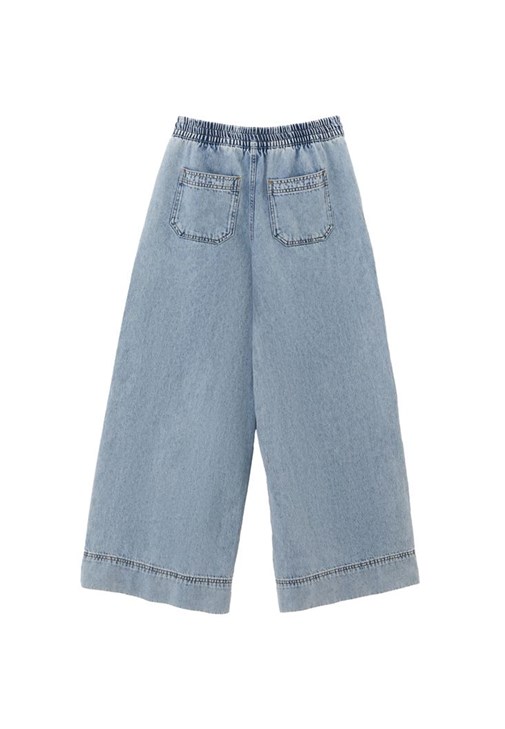 Wide-Leg Pantolon ve U Yaka Atlet Kombini