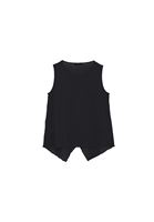 Women Black Modal Accessory Detailed Blouse