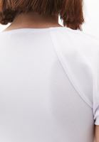 Women White Modal V-Neck Ruched Blouse