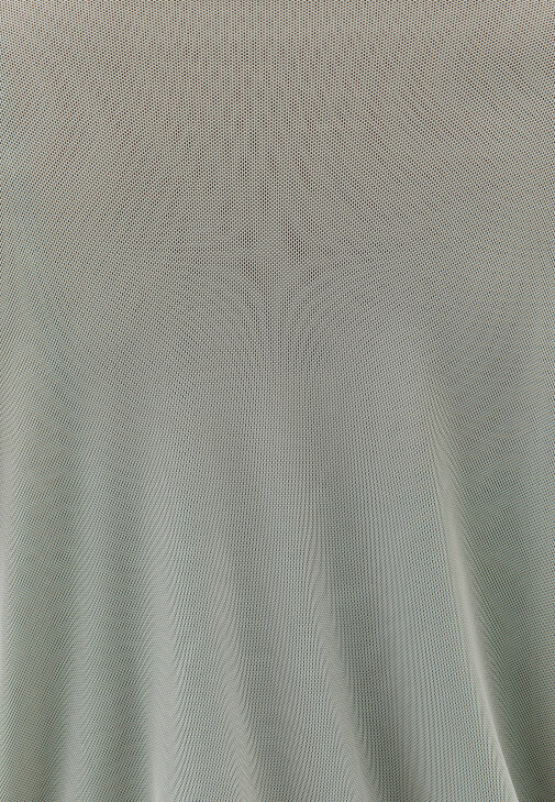 Bot Yaka Tül Bluz ve Balon Pantolon Kombini